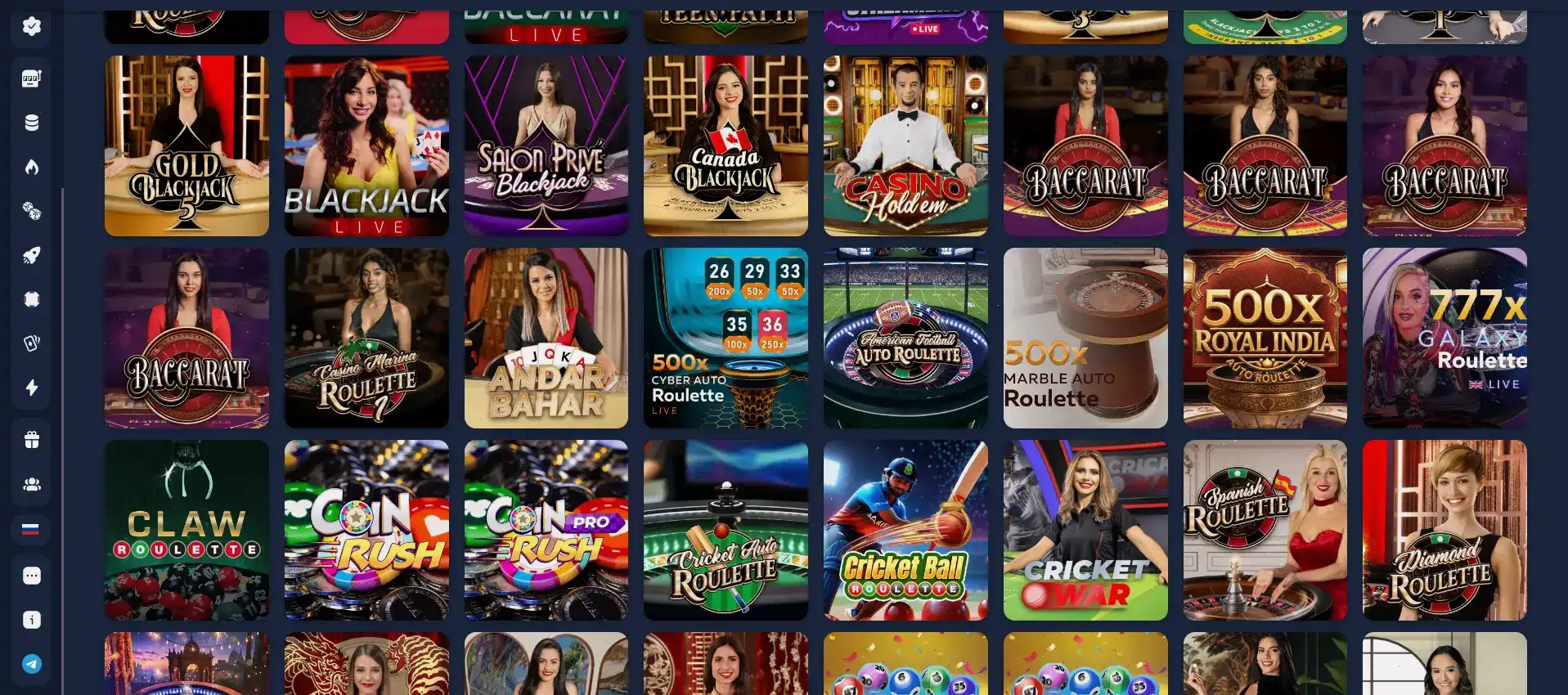 Live игры в Bitstarz